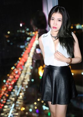 许诺Sabrina《泰国旅拍》性感内衣+圣诞装 美媛馆 Vol.090