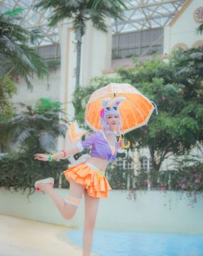 人气coser戚顾儿MIKI 王者荣耀 公孙离蜜桔之夏
