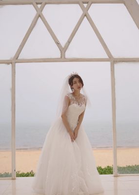 人气Coser黑川 – 海岛之旅 婚纱