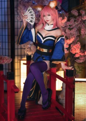 网红COS 铁板烧鬼舞w – 玉藻前 原皮