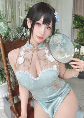 Hane Ame 雨波写真 – 綠韻旗袍