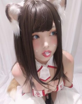 萌系小姐姐蜜汁猫裘 – 巫女小狐狸