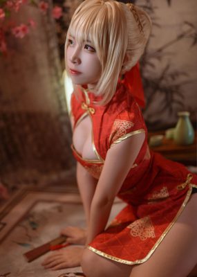 人气Coser二佐Nisa Fate尼禄旗袍