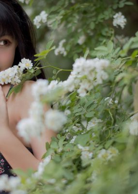 大眼萌妹黑猫猫OvO – 蔷薇1