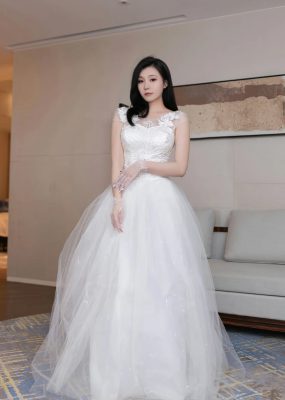 秀人网 No.7201 安然anran 白色婚纱性感写真