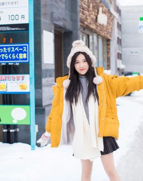 许诺Sabrina《北海道旅拍第三套》 爱蜜社IMiss Vol.254