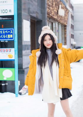 许诺Sabrina《北海道旅拍第三套》 爱蜜社IMiss Vol.254