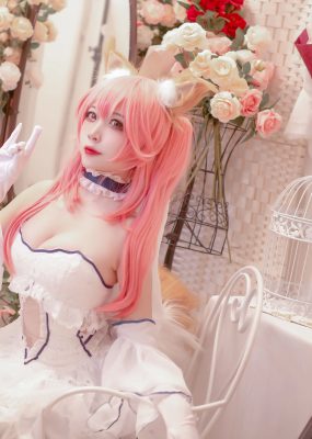 人气Coser二佐Nisa – fate玉藻前婚纱