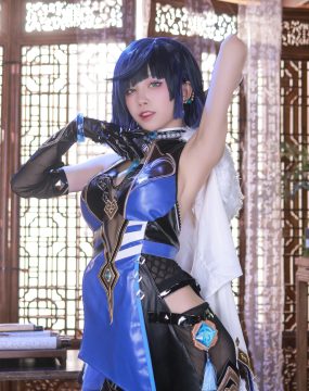 网红COS 水淼aqua – 夜兰