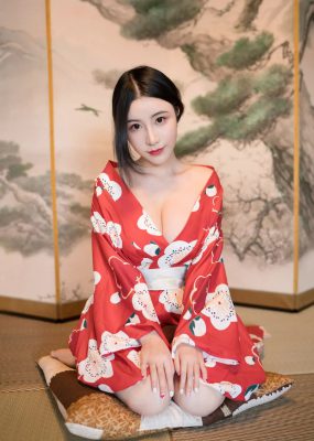 谢芷馨Sindy《娇艳红色和服》 魅妍社 VOL.210