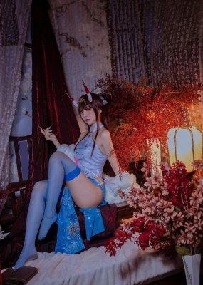 人气Coser二佐Nisa – 碧蓝航线 能代旗袍