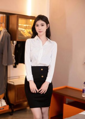 秀人网 No.7335 李雅柔182CM 黑色轻透内衣性感写真