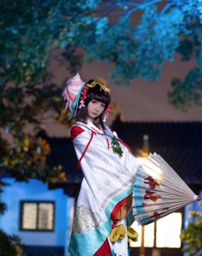 网红COS 弦音sic – 阴阳师 神乐