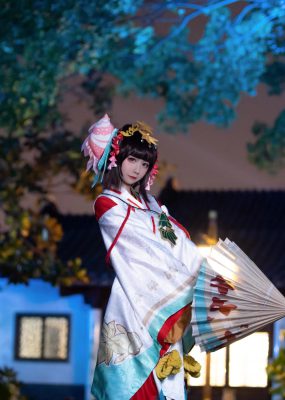 网红COS 弦音sic – 阴阳师 神乐