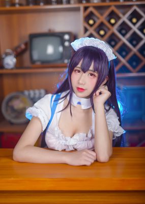 网红COS 九曲Jean 加藤惠女仆