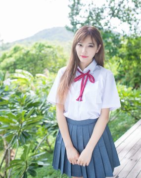 杨晨晨sugar《室外校服系列》 爱蜜社IMiss VOL.195
