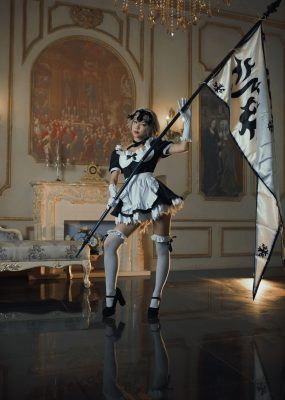 微博萌妹蓝小沂KiKi – 黑贞德女仆