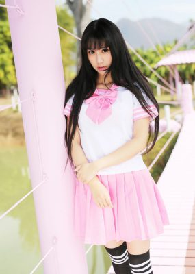 杨晓青儿《泰国Pai县》校服+热裤+内衣 美媛馆 Vol.099