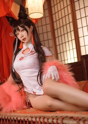 网红COS 樱落酱w 爱宕新春旗袍