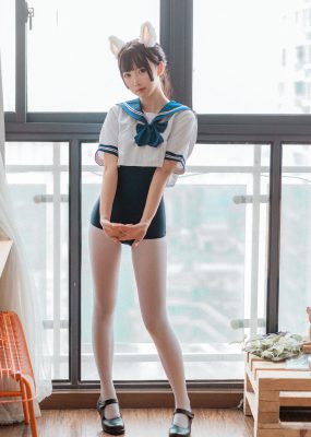 可爱人气Coser面饼仙儿 – 水手服 死库水