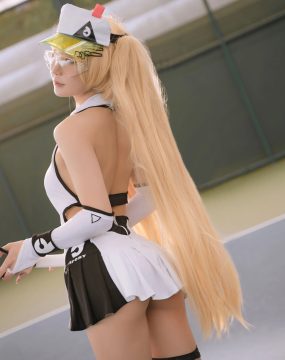 网红COS 阿包也是兔娘 – 贝奇网球服