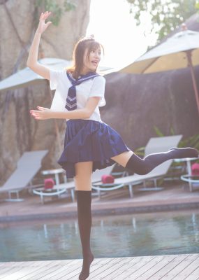 Sandy陈天扬《清纯校服系列+性感比基尼》 爱蜜社IMiss Vol.134