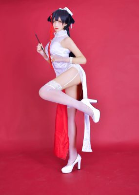 网红COS 九曲Jean 碧蓝航线 旗袍