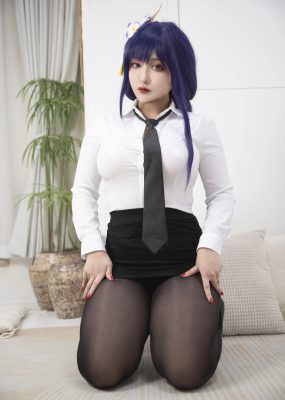 网红COS 洛璃LoLiSAMA – 雷电将军OL