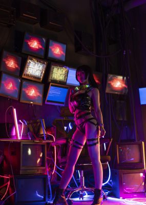 网红COS 脱尾巴Mizuki – 赛博朋克