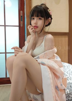 迷之呆梨(发条少女)[fantia] – ピンクの着物