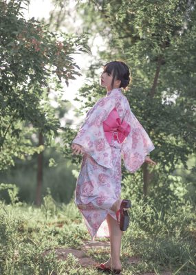 大眼萌妹黑猫猫OvO 和服超进化