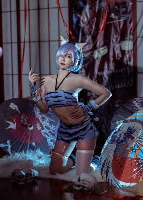 人气Coser二佐Nisa – 蕾姆 夏日鬼衣