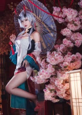 网红COS 铁板烧鬼舞w – 巴御前