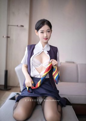 秀人网 No.5922 唐安琪 制服黑丝