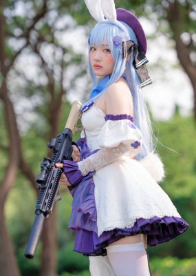 网红COS Mime弥美 – 少女前线 HK416
