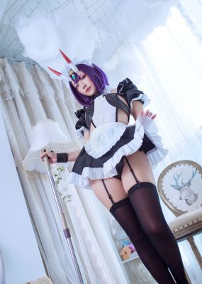 网红COS Mime弥美 – 酒呑童子女仆