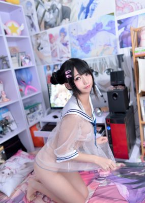 Nagesa魔物女本 透视水手服+丁字裤