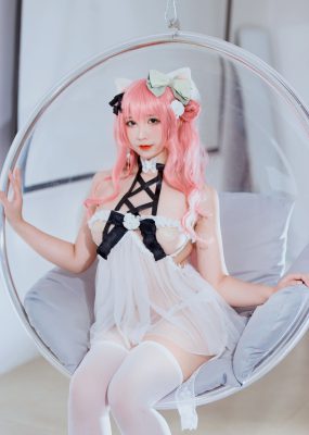 网红COS 九曲Jean – 粉发妹妹