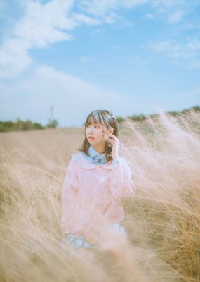 可爱人气Coser面饼仙儿 粉黛草JK
