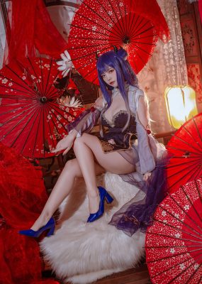 人气Coser二佐Nisa – 碧蓝 伊吹旗袍