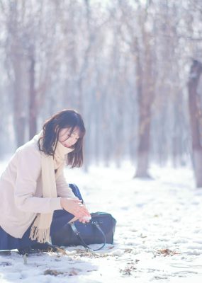 周叽是可爱兔兔 – 雪景JK