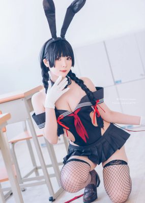 微博妹纸霜月shimo – 卯月桃子 水手服兔女郎