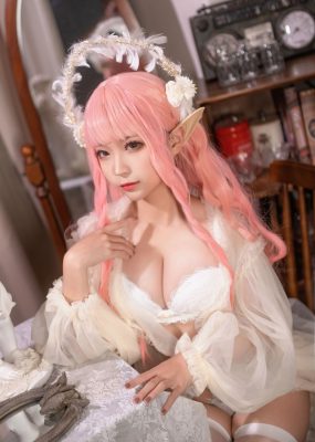 网红COS 蠢沫沫 – 尖耳国度 粉精灵