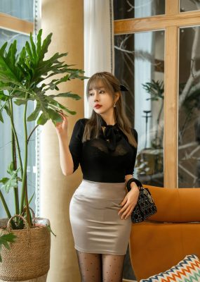 星颜社 Vol.191 王雨纯 黑色蕾丝内衣写真