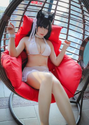 萌妹子Nyako喵子 爱宕泳装