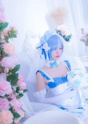 人气Coser二佐Nisa 雷姆花嫁