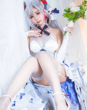 微博妹子Momoko葵葵 – 欧根之花嫁