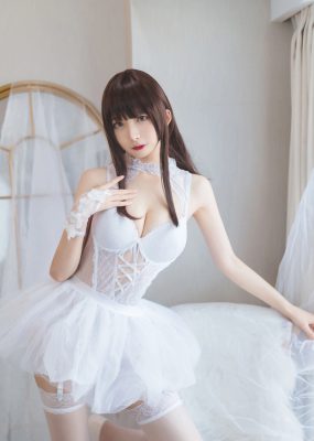 网红COS 封疆疆v – 白色纱裙