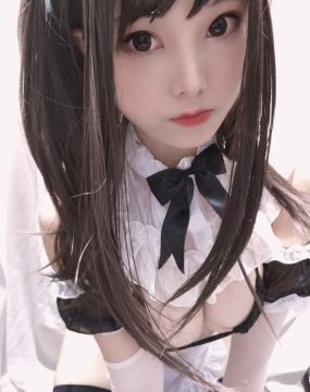 萌系小姐姐蜜汁猫裘 黑白女仆