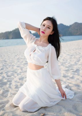 于姬Una《兰卡威旅拍》海滩长裙+泳装 魅妍社 Vol.106